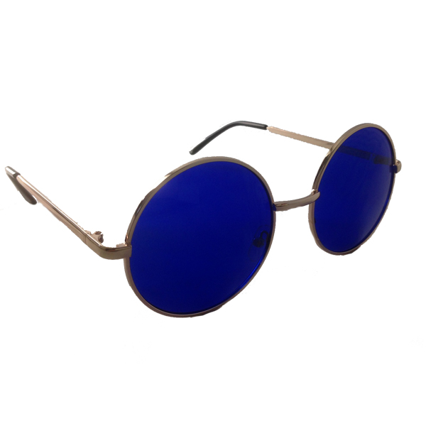 Stor Lennon solbrille med blÃ¥t glas. - sunlooper.be - billede 2