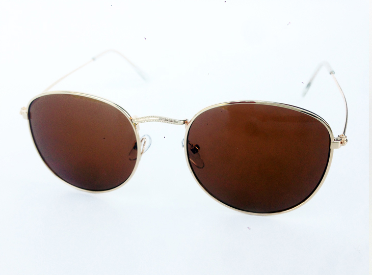 Rund / drÃ¥be solbrille i rayban look - sunlooper.be - billede 2
