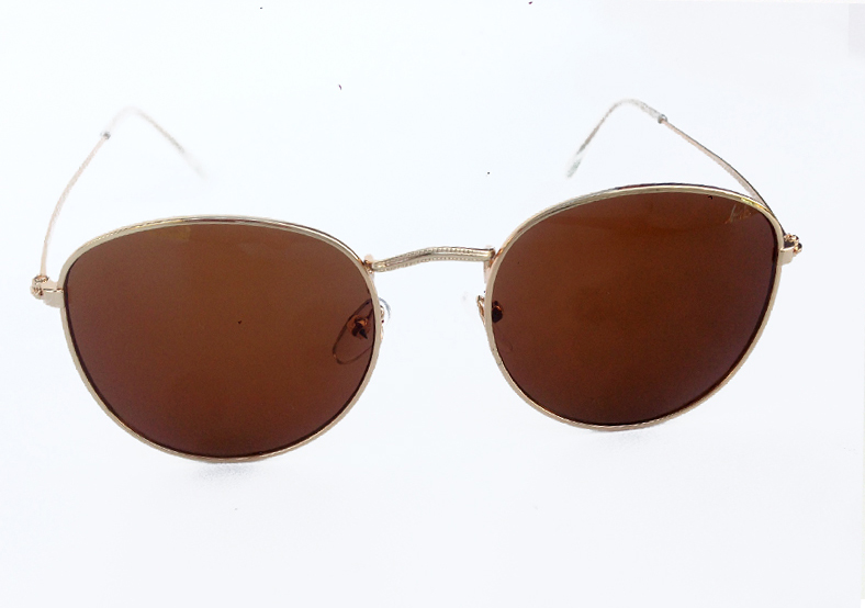 Rund / drÃ¥be solbrille i rayban look