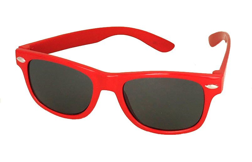 BÃ¸rne wayfarer solbrille i rÃ¸d
