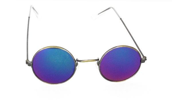 Rund metal solbrille til bÃ¸rn