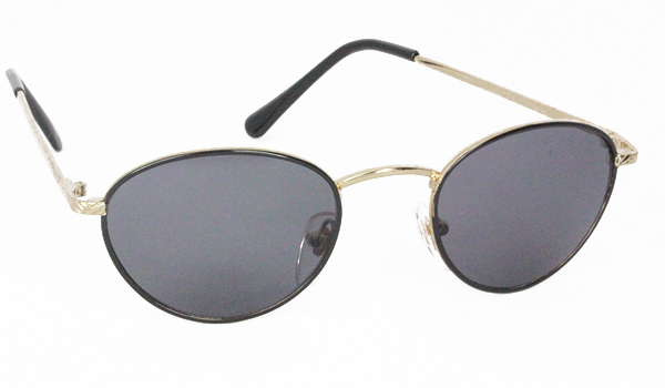Sort oval mode solbrille