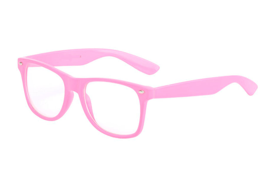 Roze brill in wayfarer model
