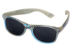 Gekleurde unisex wayfarer zonnebril - Design nr. 1145