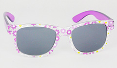 Pige solbrille til bÃ¸rn med blomster - Design nr. 3102